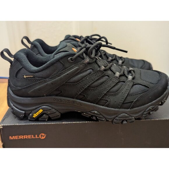 Merrell Moab 3 Smooth GTX Mens Hiking Shoes Black Size 9 M Breathable Waterproof - Picture 4 of 8